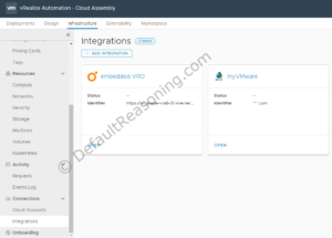 automated deployment of vRealize Suite in VCF 4.1 - vRA integration